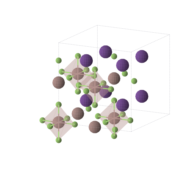 Crystal structure of CsF3In (cubic, Fm-3m (No. 225))