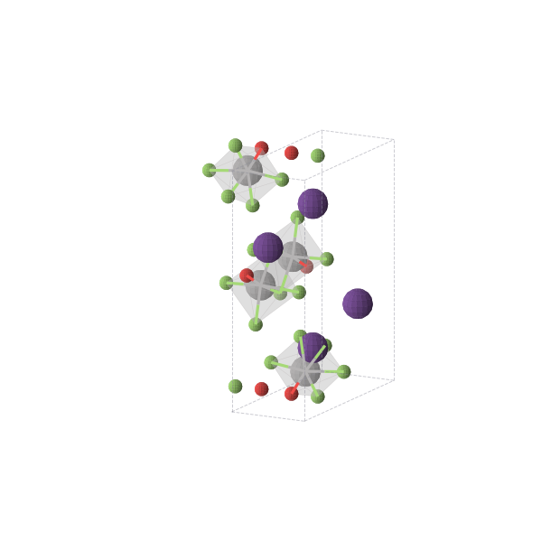 Crystal structure of Cs4F12O4V4 (orthorhombic, Pbam (No. 55))