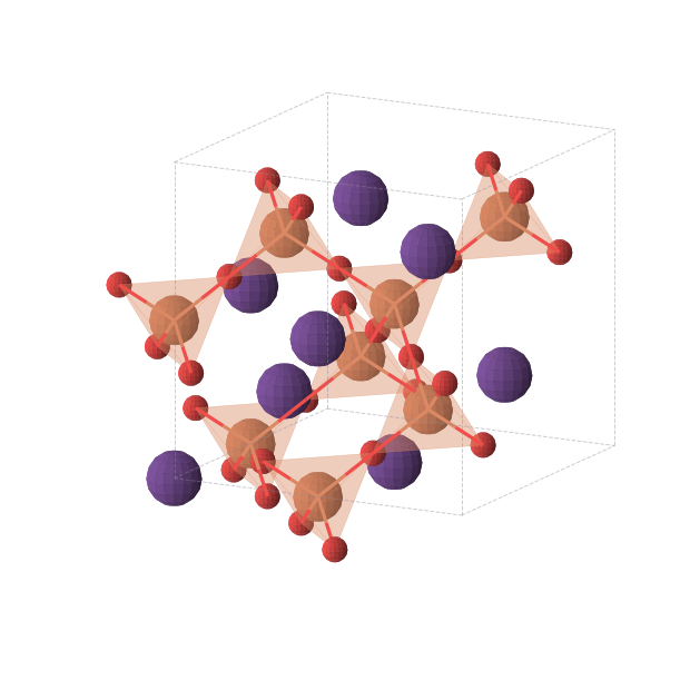Crystal structure of Cs2Fe2O4 (cubic, Fd-3m (No. 227))