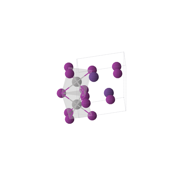 Crystal structure of Cs2I6V2 (hexagonal, P63/mmc (No. 194))