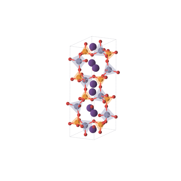 Crystal structure of Cs4O16P4Zn4 (monoclinic, P21/c (No. 14))