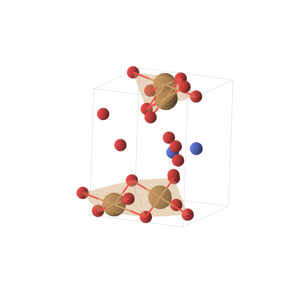 Crystal structure of Cu2NO6 (monoclinic, P21 (No. 4))