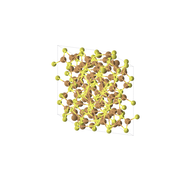 Crystal structure of Cu2S (monoclinic, P21/c (No. 14))