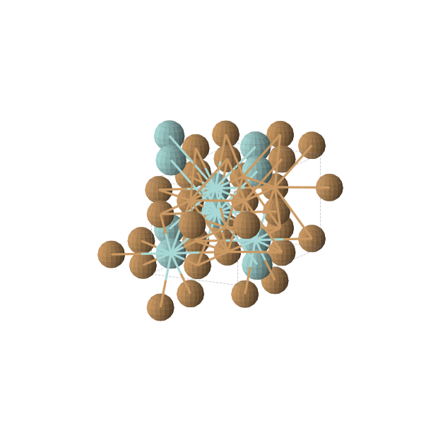 Crystal structure of Cu2Zr (orthorhombic, Cmcm (No. 63))
