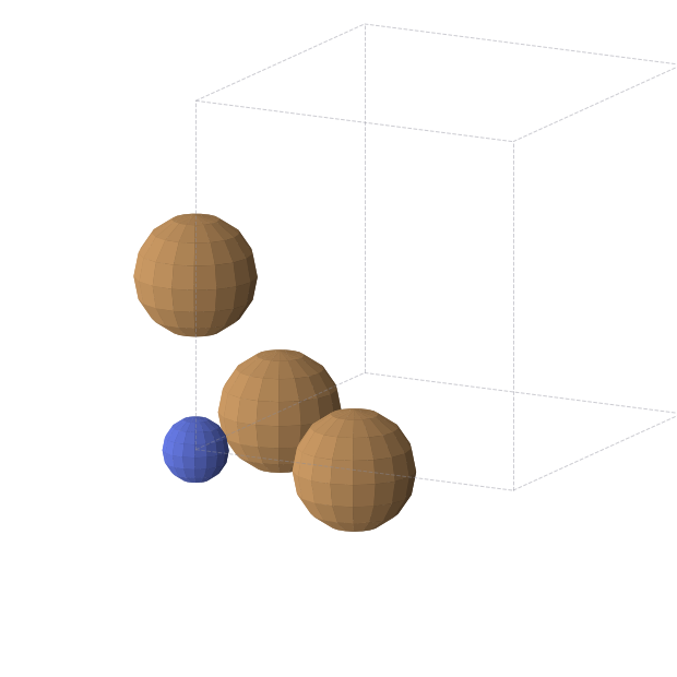 Crystal structure of Cu3N (cubic, Pm-3m (No. 221))