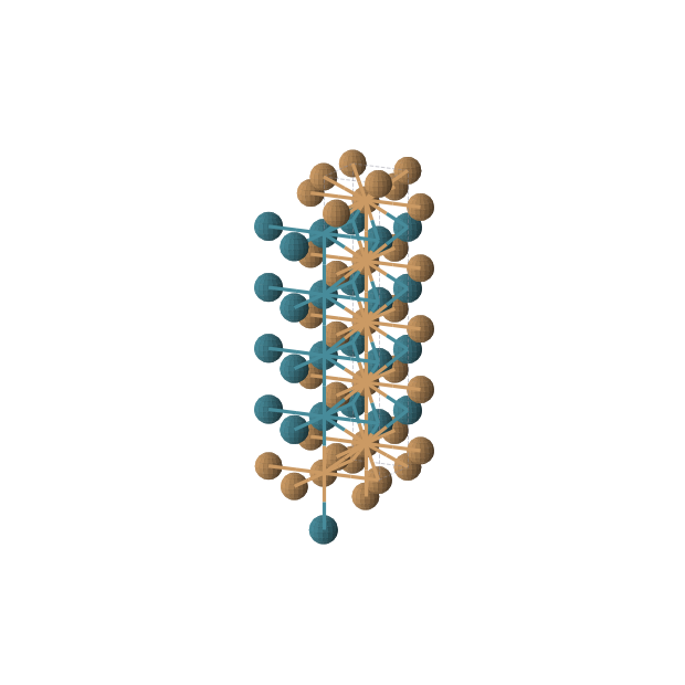 Crystal structure of Cu3Pd2 (tetragonal, P4/mmm (No. 123))