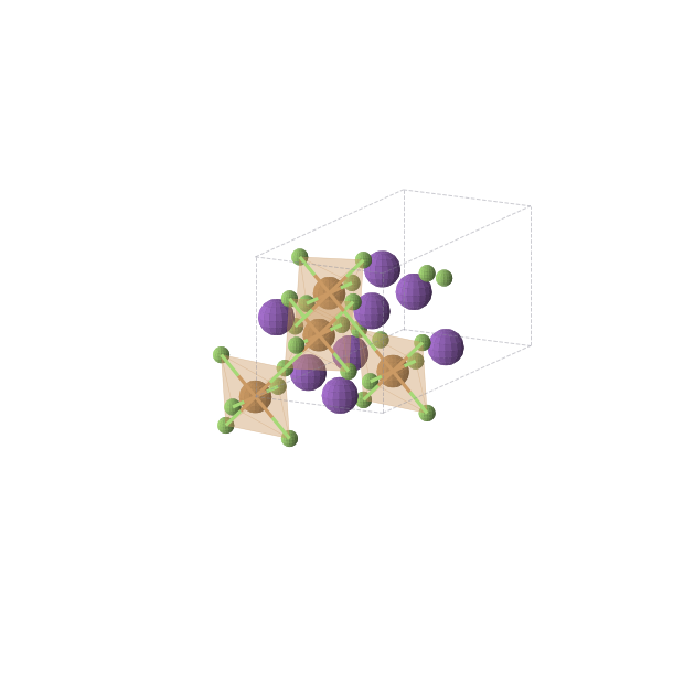 Crystal structure of K2CuF4 (orthorhombic, Cmce (No. 64))