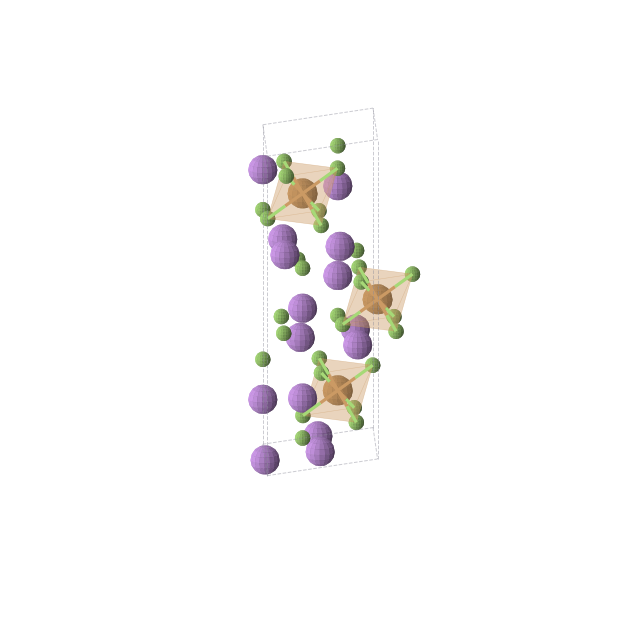 Crystal structure of Li5CuF8 (trigonal, R-3m (No. 166))