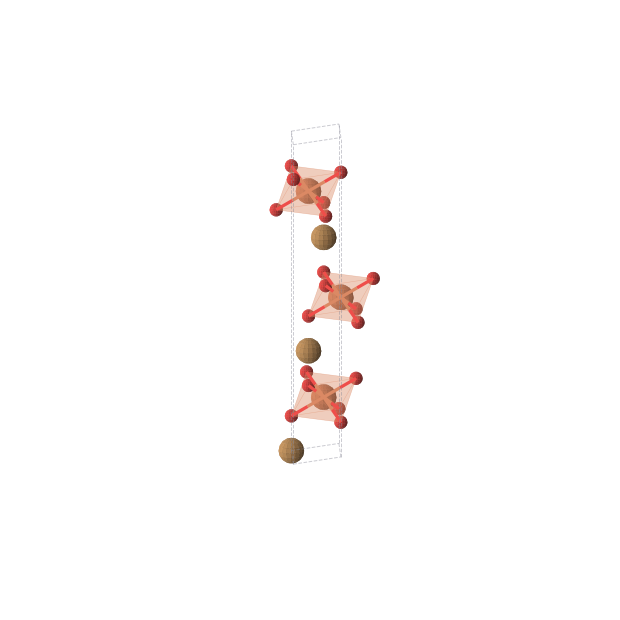 Crystal structure of FeCuO2 (trigonal, R-3m (No. 166))