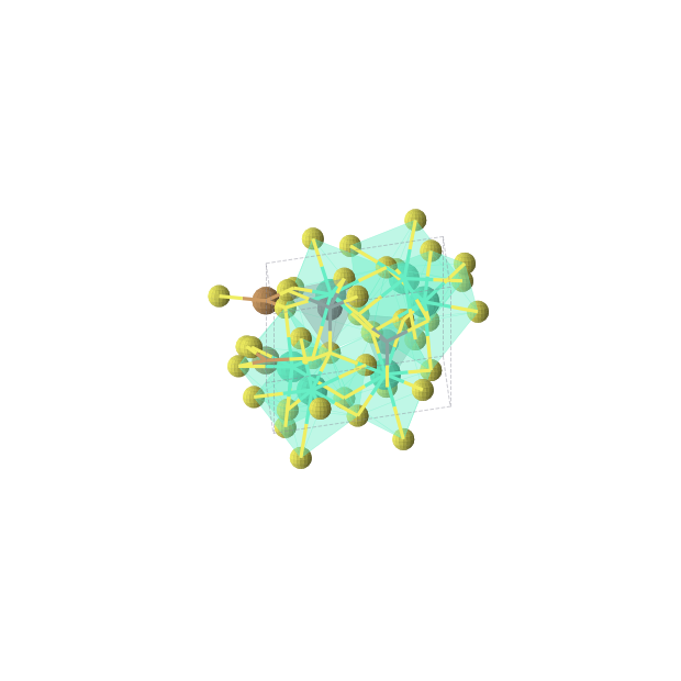 Crystal structure of Cu2Ge2S14Tb6 (hexagonal, P63 (No. 173))