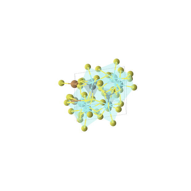 Crystal structure of Cu2Ge2S14Y6 (hexagonal, P63 (No. 173))