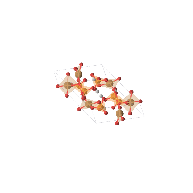 Crystal structure of Cu6H6O24P6 (trigonal, R-3 (No. 148))