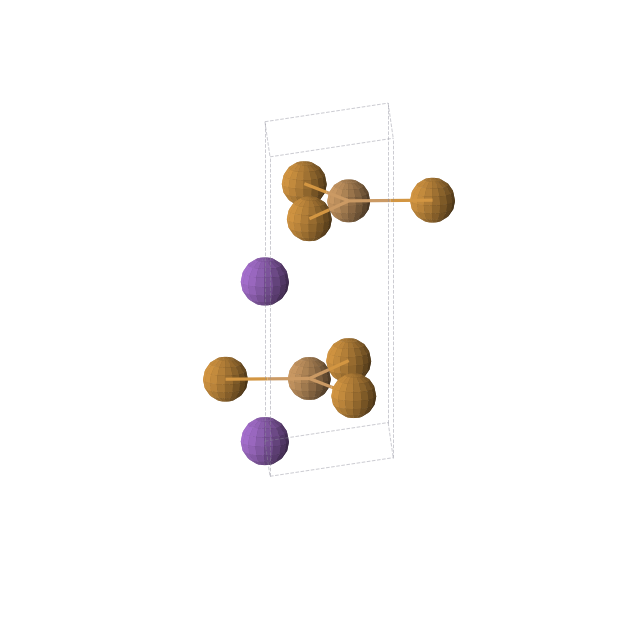 Crystal structure of Cu2K2Te2 (hexagonal, P63/mmc (No. 194))