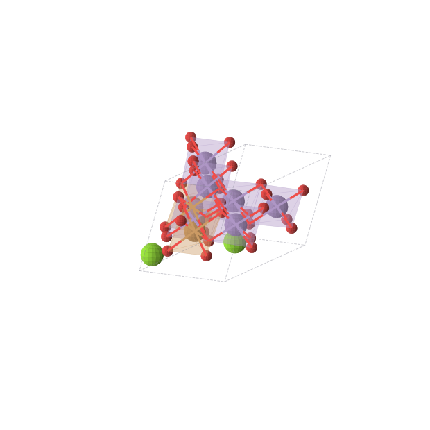 Crystal structure of MgMn3CuO8 (monoclinic, Cm (No. 8))