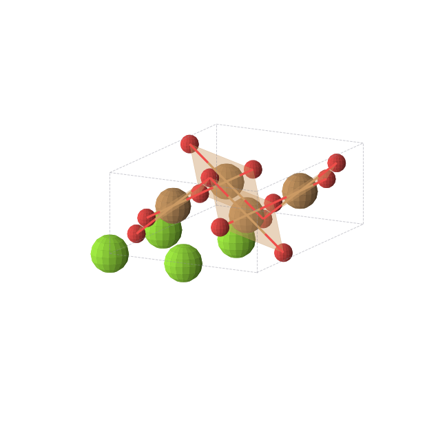 Crystal structure of MgCuO2 (orthorhombic, Pbcm (No. 57))