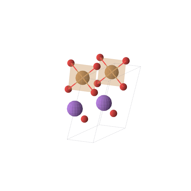 Crystal structure of NaCuO2 (monoclinic, C2/m (No. 12))