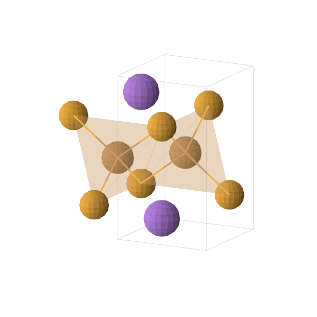 Crystal structure of Cu1Na1Se1 (tetragonal, P4/nmm (No. 129))