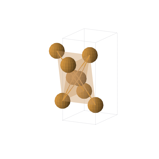 Crystal structure of CuTe (orthorhombic, Pmmn (No. 59))
