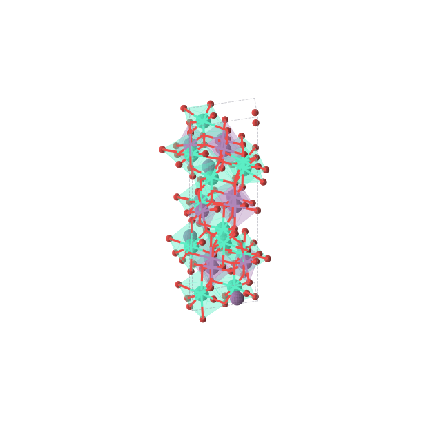 Crystal structure of Dy2Sb2O7 (trigonal, P3121 (No. 152))