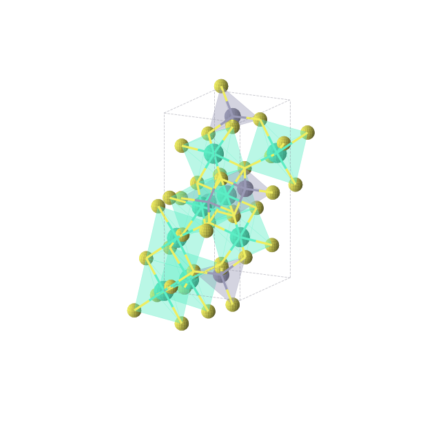 Crystal structure of Dy8S16Zn4 (orthorhombic, Pnma (No. 62))