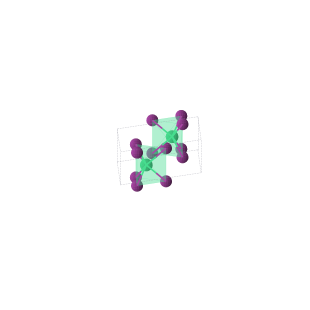 Crystal structure of ErI3 (hexagonal, P63/mmc (No. 194))