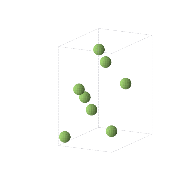 Crystal structure of F2 (orthorhombic, Cmce (No. 64))
