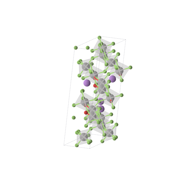Crystal structure of LiV4OF11 (monoclinic, C2 (No. 5))