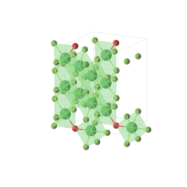 Crystal structure of Ni6OF11 (orthorhombic, Amm2 (No. 38))