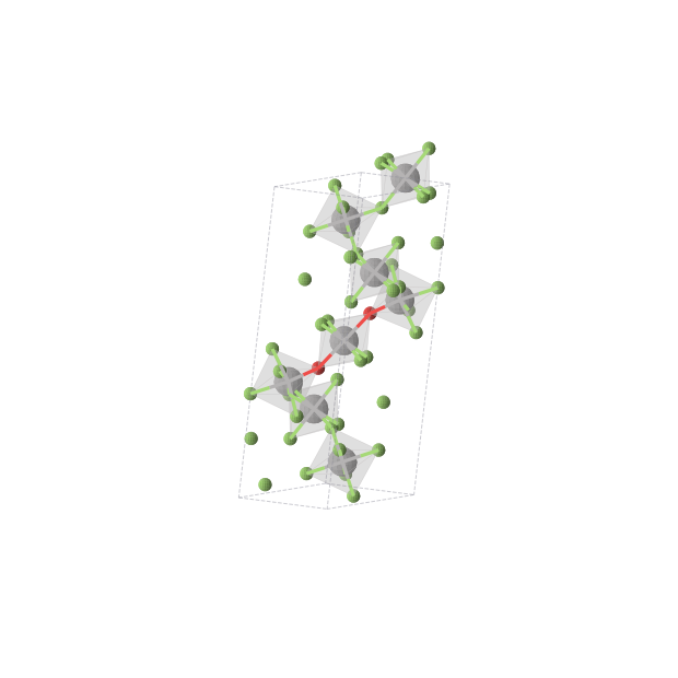 Crystal structure of V4OF11 (triclinic, P-1 (No. 2))