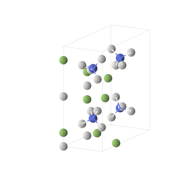 Crystal structure of H5NF2 (orthorhombic, Pmna (No. 53))