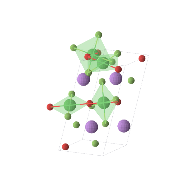 Crystal structure of LiNiOF2 (monoclinic, P21/c (No. 14))