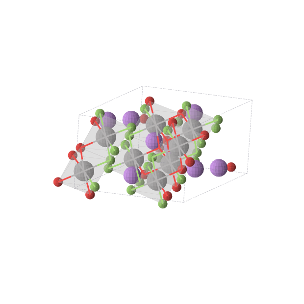 Crystal structure of LiVOF2 (monoclinic, C2/c (No. 15))
