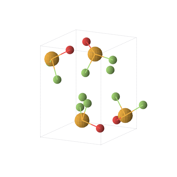 Crystal structure of SeOF2 (orthorhombic, Pca21 (No. 29))