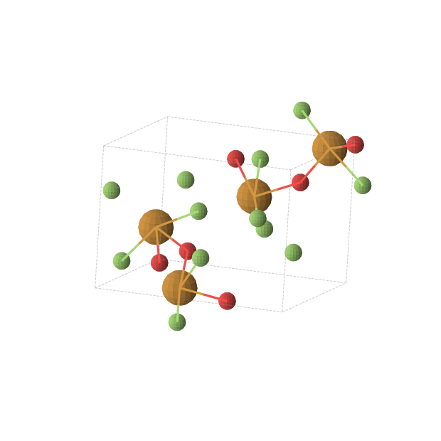 Crystal structure of F2OTe (monoclinic, P21 (No. 4))