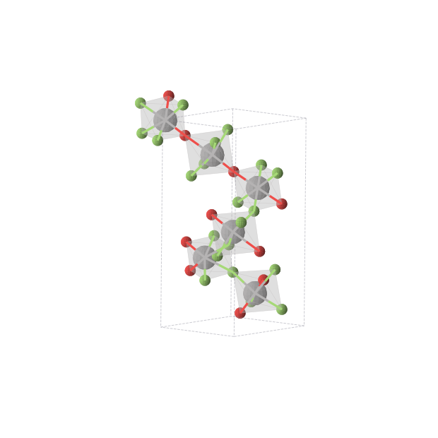 Crystal structure of VOF2 (triclinic, P1 (No. 1))