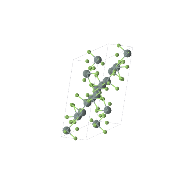 Crystal structure of SnF2 (monoclinic, C2/c (No. 15))