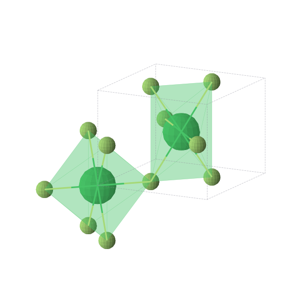Crystal structure of YbF2 (tetragonal, P42/mnm (No. 136))