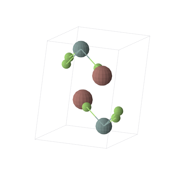 Crystal structure of F3GeTl (triclinic, P1 (No. 1))
