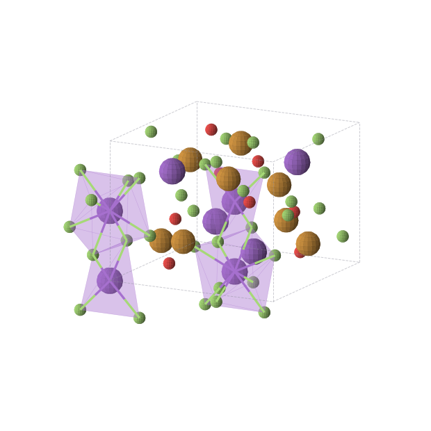 Crystal structure of F24K8O8Te8 (tetragonal, P42/n (No. 86))