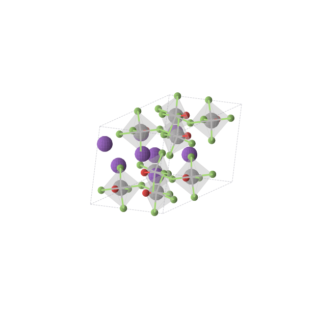 Crystal structure of KVOF3 (monoclinic, C2/m (No. 12))