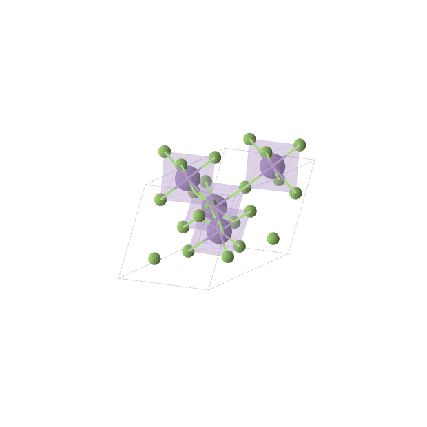 Crystal structure of MnF3 (monoclinic, C2/c (No. 15))