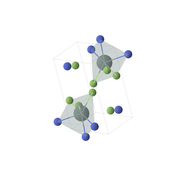 Crystal structure of F3N1Sn1 (triclinic, P-1 (No. 2))