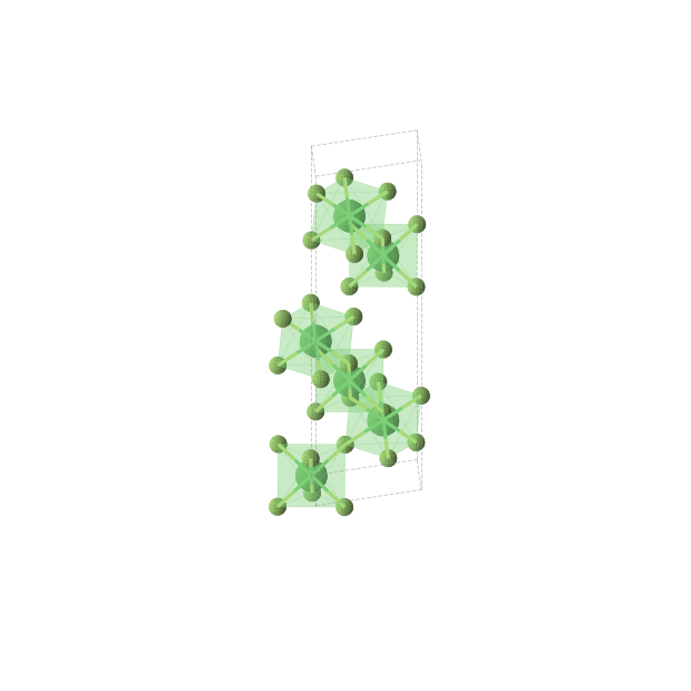 Crystal structure of NiF3 (trigonal, R-3 (No. 148))