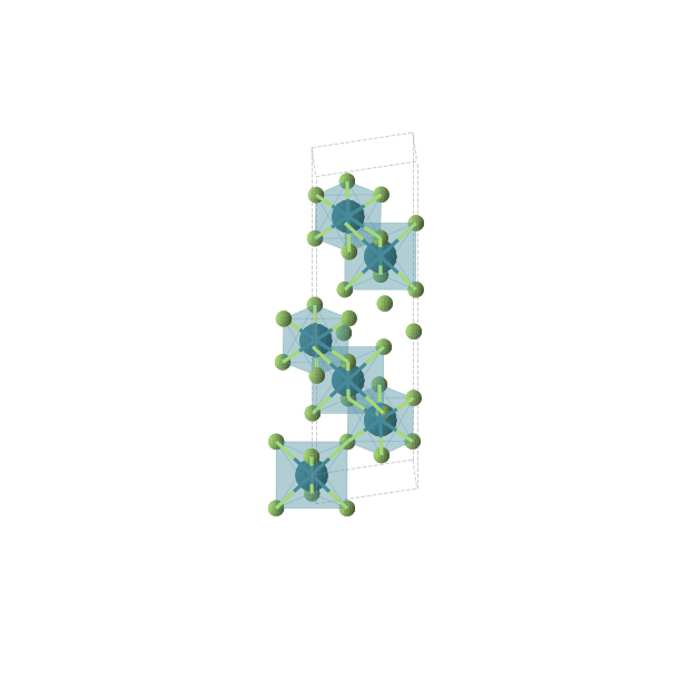 Crystal structure of PdF3 (trigonal, R-3 (No. 148))