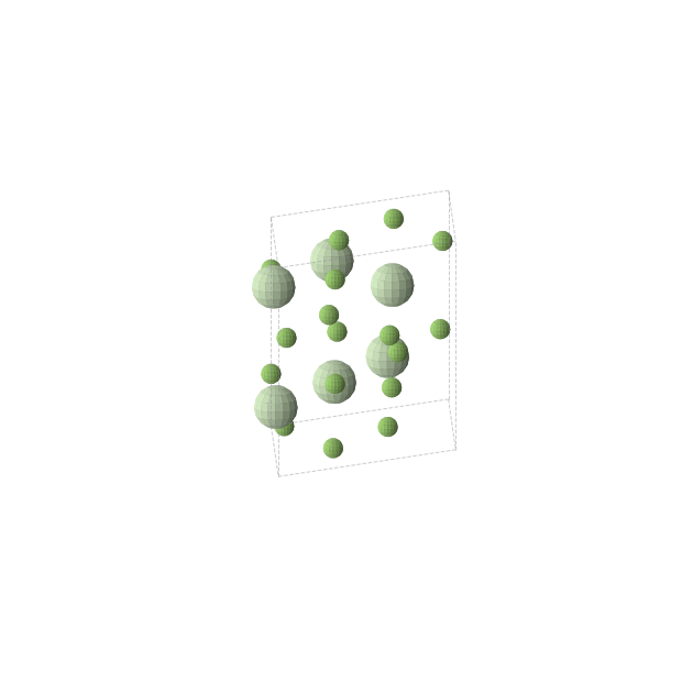 Crystal structure of PrF3 (trigonal, P-3c1 (No. 165))