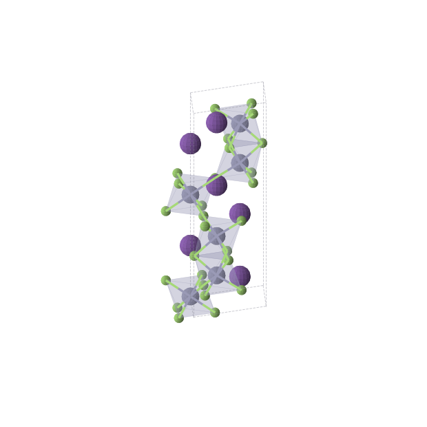 Crystal structure of F18Rb6Zn6 (hexagonal, P63/mmc (No. 194))