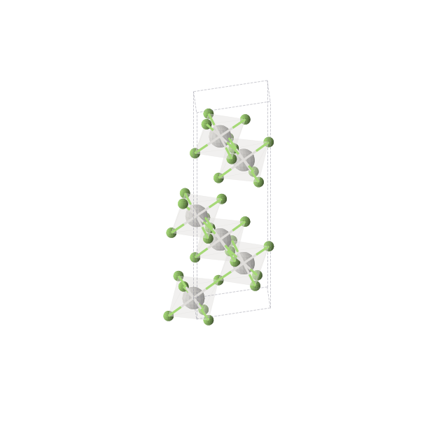 Crystal structure of ScF3 (trigonal, R-3c (No. 167))