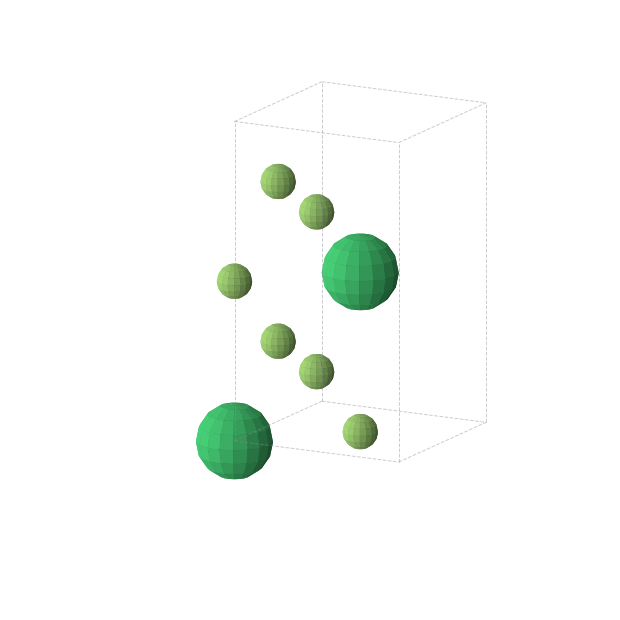 Crystal structure of TmF3 (tetragonal, I4/mmm (No. 139))