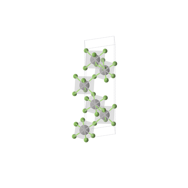 Crystal structure of VF3 (trigonal, R-3c (No. 167))