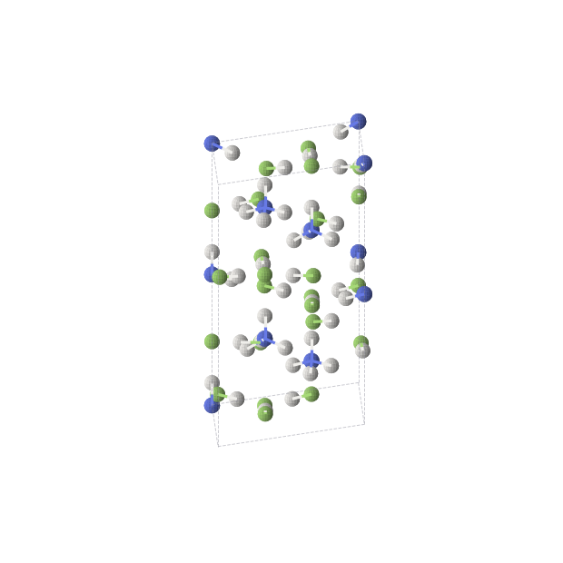 Crystal structure of H7NF4 (trigonal, R3c (No. 161))